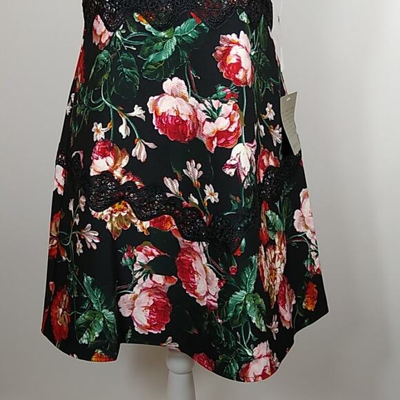 Chelsea28 Black Foxie Floral Fit & Flare Dress - Picture 5 of 10